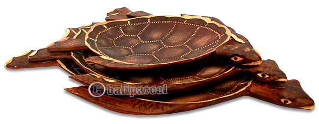 Wooden Turtle, Handcarved From Albesia Wood