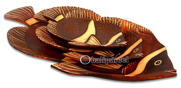 Wooden Fish, Handcarved From Albesia Wood
