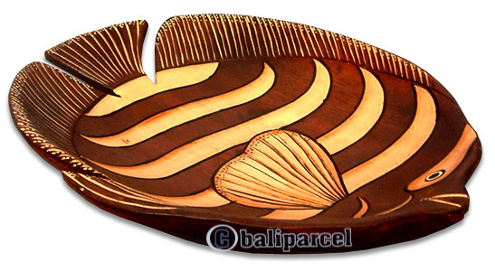 Wooden Fish, Hand Carved From Albesia Wood