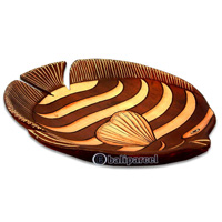 Wooden Fish, Hand Carved From Albesia Wood