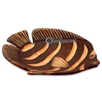 Wooden Fish, Hand Carved From Albesia Wood