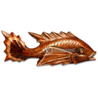 Wooden Tropical Fish, Handcarved From Albesia Wood