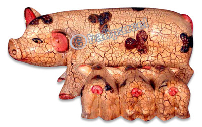 Wooden Chicken, Hand Carved From Albesia Wood