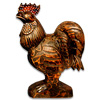 Wooden Chicken, Hand Carved From Albesia Wood