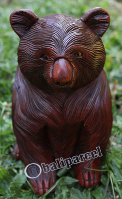 Wooden Koala, Hand Carved From Suar Wood