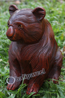 Wooden Koala, Hand Carved From Suar Wood