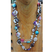 Necklace, Made From Shell And Beads