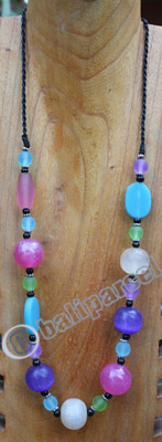 Necklace, Made From Glass With Resin