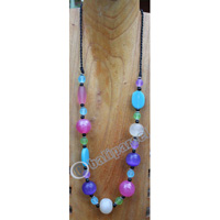 Necklace, Made From Glass With Resin