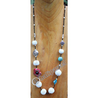 Necklace, Made From Resin With Beaded Balls