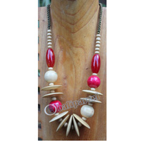 Necklace, Made From Glass And Sono Wood