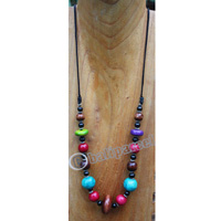 Necklace, Made From Sono Wood With Metal