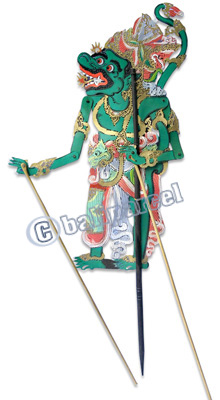 Leather Puppet, Bali Hindu Mythical Figure : Sanghyang Baruna