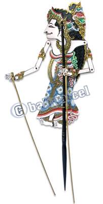 Leather Puppet, Bali Hindu Mythical Figure: Shita