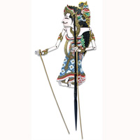 Leather Puppet, Bali Hindu Mythical Figure: Shita