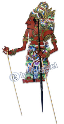 Leather Puppet, Bali Hindu Mythical Figure: Basu Dewa