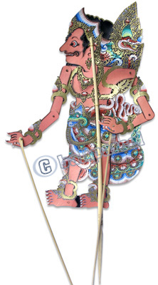 Leather Puppet, Bali Hindu Mythical Figure: Duryodana