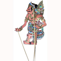 Leather Puppet, Bali Hindu Mythical Figure: Duryodana