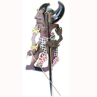 Leather Puppet, Bali Hindu Mythical Figure: Bima