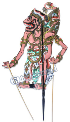 Leather Puppet, Bali Hindu Mythical Figure: Sugriwa