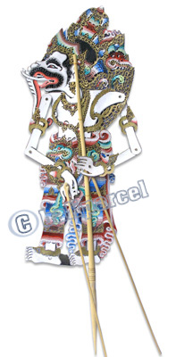 Leather Puppet, Bali Hindu Mythical Figure: Ghana