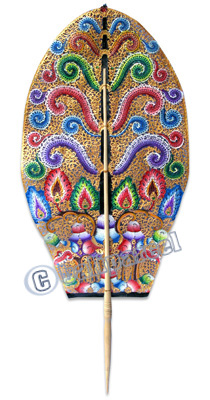 Leather Puppet, Bali Hindu Mythical Figure: Kayon