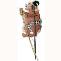 Leather Puppet, Bali Hindu Mythical Figure: Merdah
