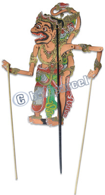 Leather Puppet, Bali Hindu Mythical Figure: Nila