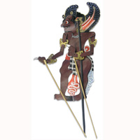 Leather Puppet, Bali Hindu Mythical Figure: Bima