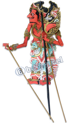 Leather Puppet, Bali Hindu Mythical Figure: Laksana Kumara