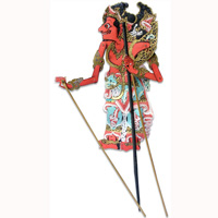 Leather Puppet, Bali Hindu Mythical Figure: Laksana Kumara