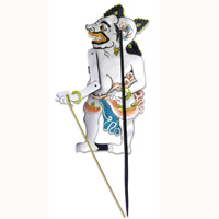 Leather Puppet, Bali Hindu Mythical Figure: Jagor Manik