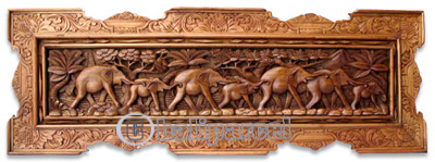 Wooden Wallhanging, Handcarved From Magnolia Wood