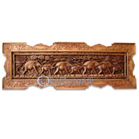 Wooden Wallhanging, Handcarved From Magnolia Wood