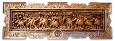 Wooden Wallhanging, Handcarved From Magnolia Wood