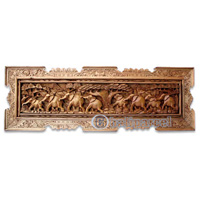 Wooden Wallhanging, Handcarved From Magnolia Wood