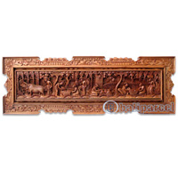 Wooden Wallhanging, Handcarved From Magnolia Wood