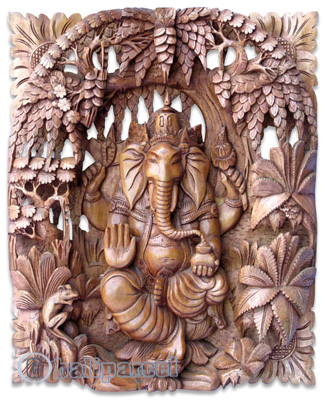 Wooden Wallhanging, Handcarved From Magnolia Wood