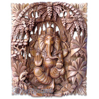 Wooden Wallhanging, Handcarved From Magnolia Wood