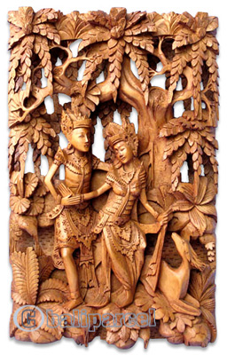 Wooden Wallhanging, Handcarved From Magnolia Wood