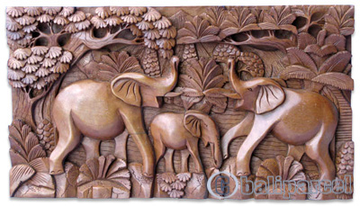 Wooden Wallhanging, Handcarved From Magnolia Wood