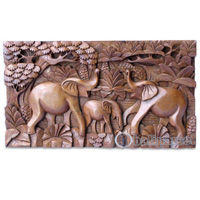 Wooden Wallhanging, Handcarved From Magnolia Wood