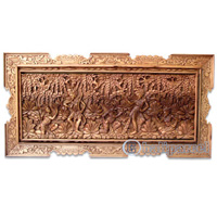 Wooden Wallhanging, Handcarved From Magnolia Wood