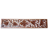 Wooden Wallhanging, Handcarved From Magnolia Wood