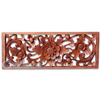 Wooden Wallhanging, Handcarved From Magnolia Wood