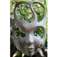 Wooden Mask Carving, Hand Carved From Waru Wood