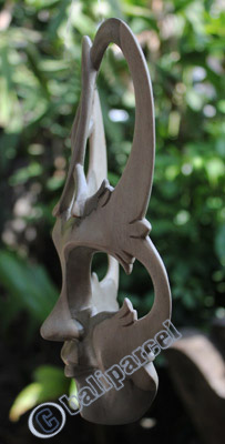 Wooden Mask Carving, Hand Carved From Waru Wood