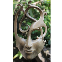 Wooden Mask Carving, Hand Carved From Waru Wood