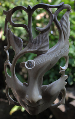 Wooden Mask Carving, Hand Carved From Waru Wood