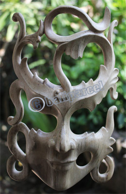 Wooden Mask Carving, Hand Carved From Waru Wood